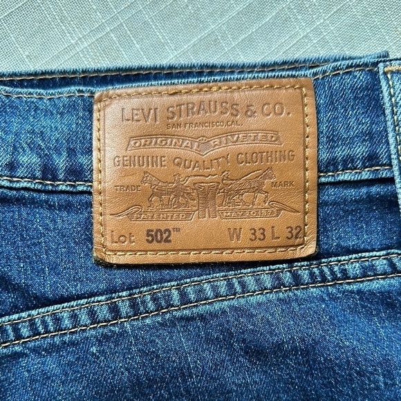 Levi's 502 Blue Denim Jeans - Picture 2 of 12